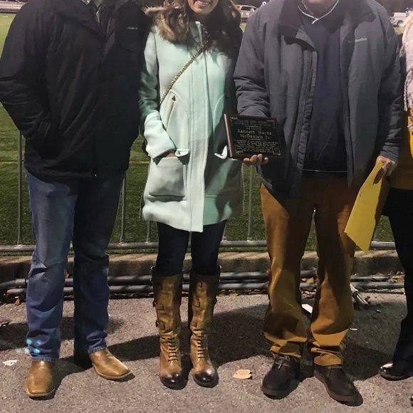 Mint J.Crew wool pea-coat with faux fur - Picture 4 of 4